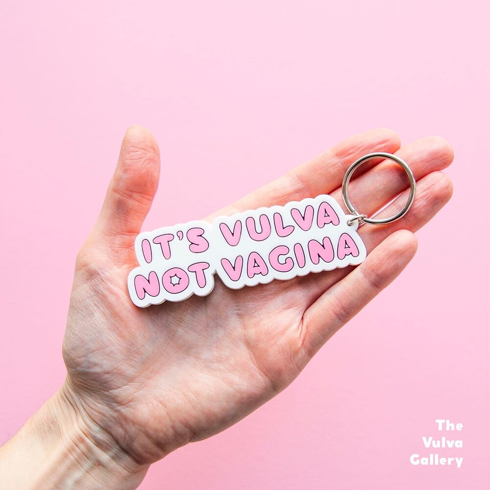 It's Vulva not vagina keyring
