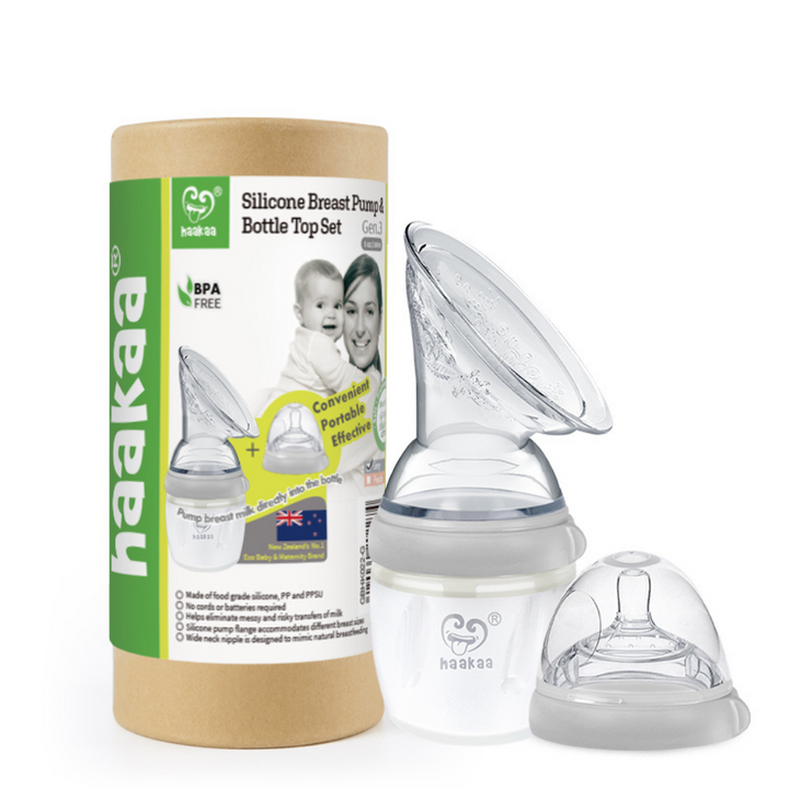 Haakaa Generation 3 Breast Pump and Bottle Top Set