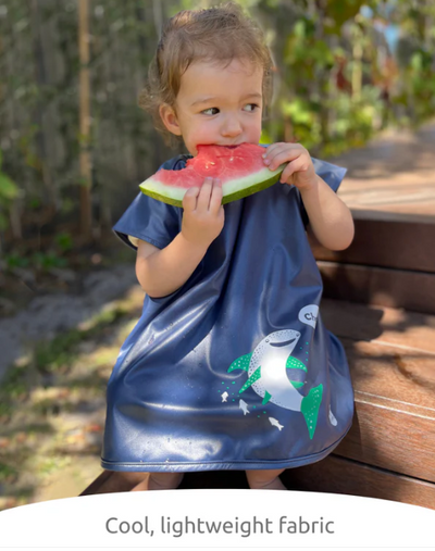 Short Sleeve Messy Mealtime (Toddler) Smock: 8mths to 4+yrs