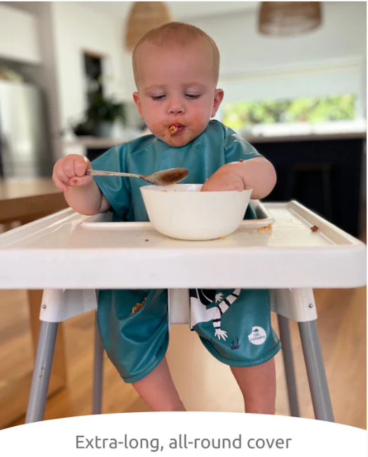 Short Sleeve Messy Mealtime (Toddler) Smock: 8mths to 4+yrs