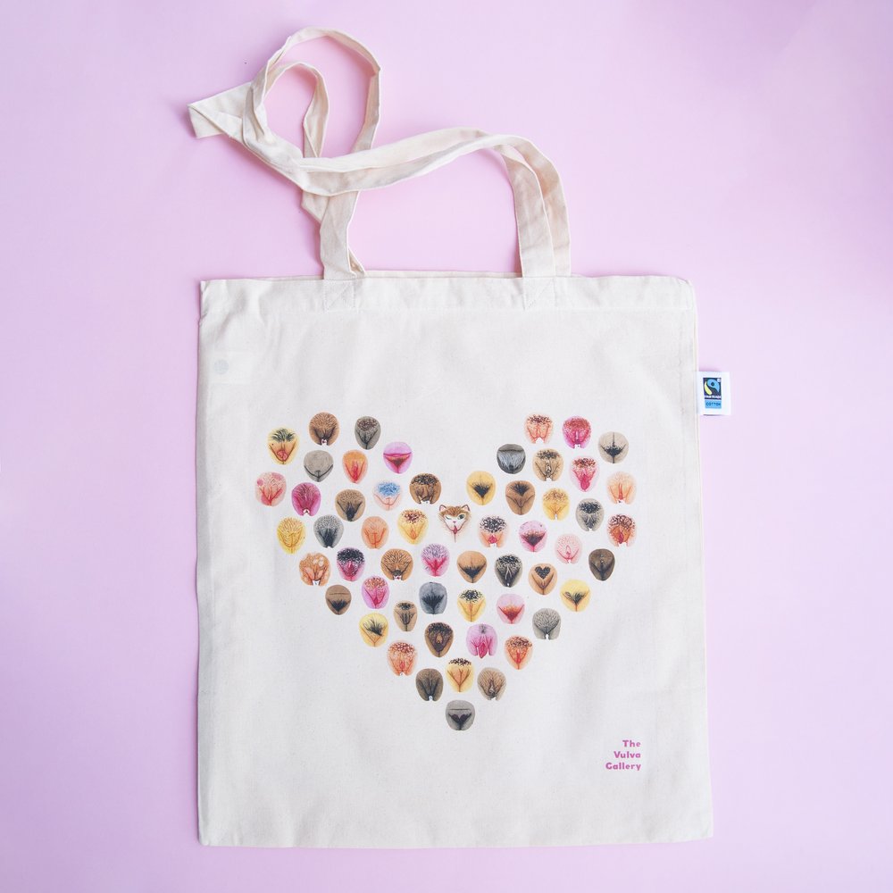 The Vulva Heart Tote bag