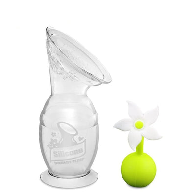 Haakaa 150ml Silicone Breast Pump & Flower Stopper Pack