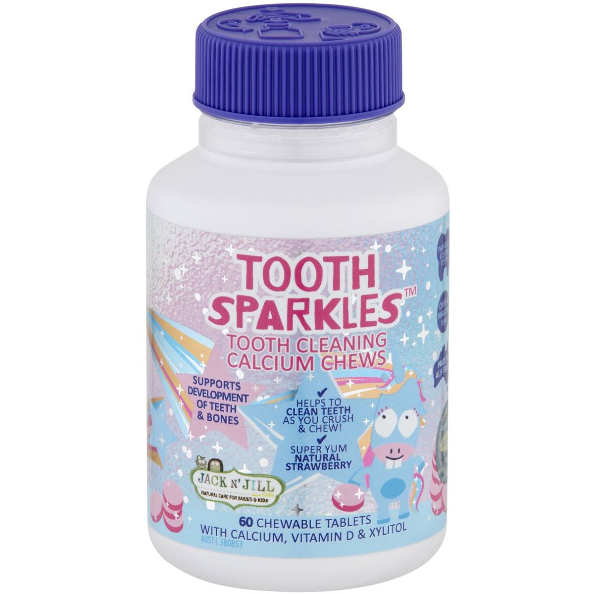 Jack N Jill Tooth Sparkles Cleaning Calcium Chews