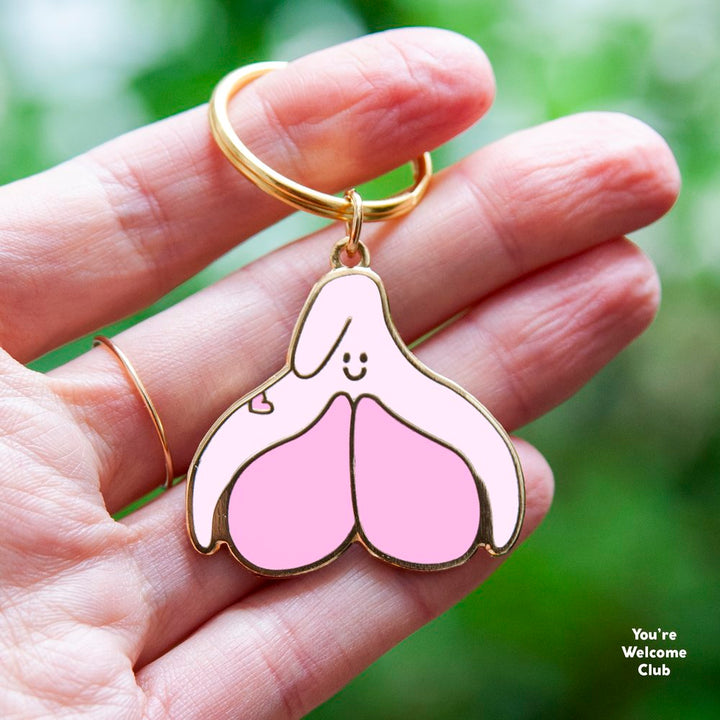 Happy Clitoris Keyring