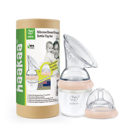 Haakaa Generation 3 Breast Pump and Bottle Top Set